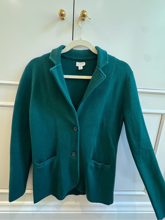 J. Crew Jackets & Blazers - J. Crew Teal Green Two-Button Wool-Blend Blazer